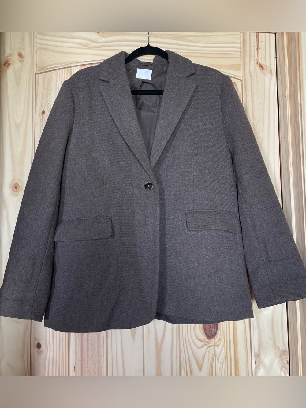 H&M Elegant Dark Khaki/Brown Blazer